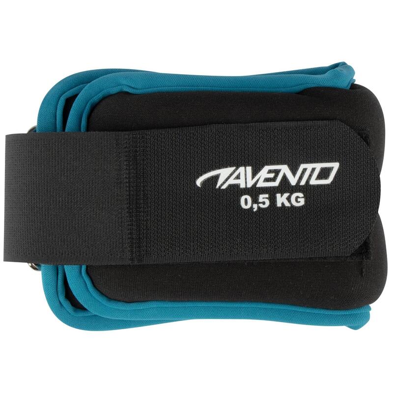 Greutăți încheietură/gleznă 2x0,5 kg, neopren, negru