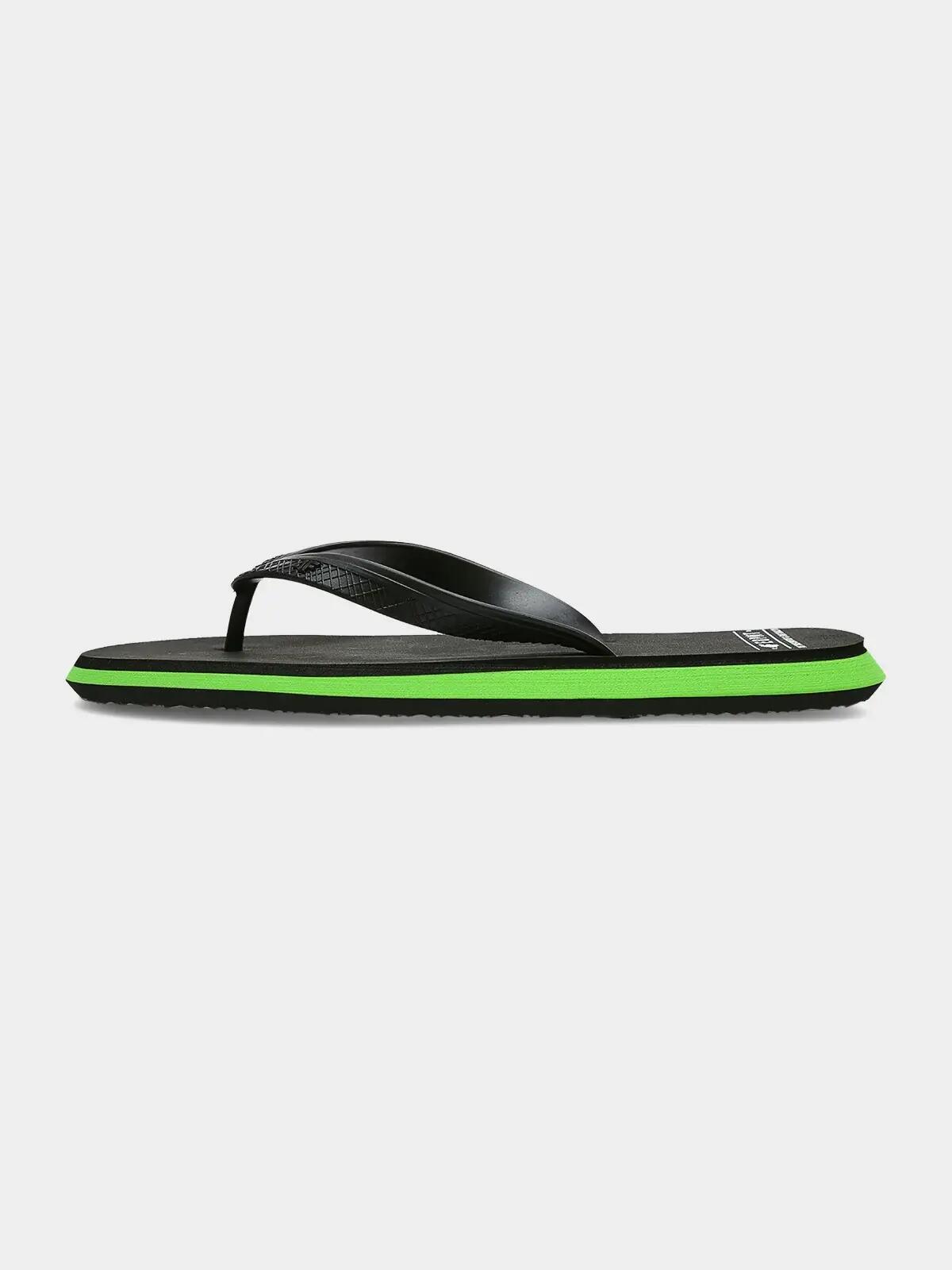 Papuci barbati 4F, Negru 3/4