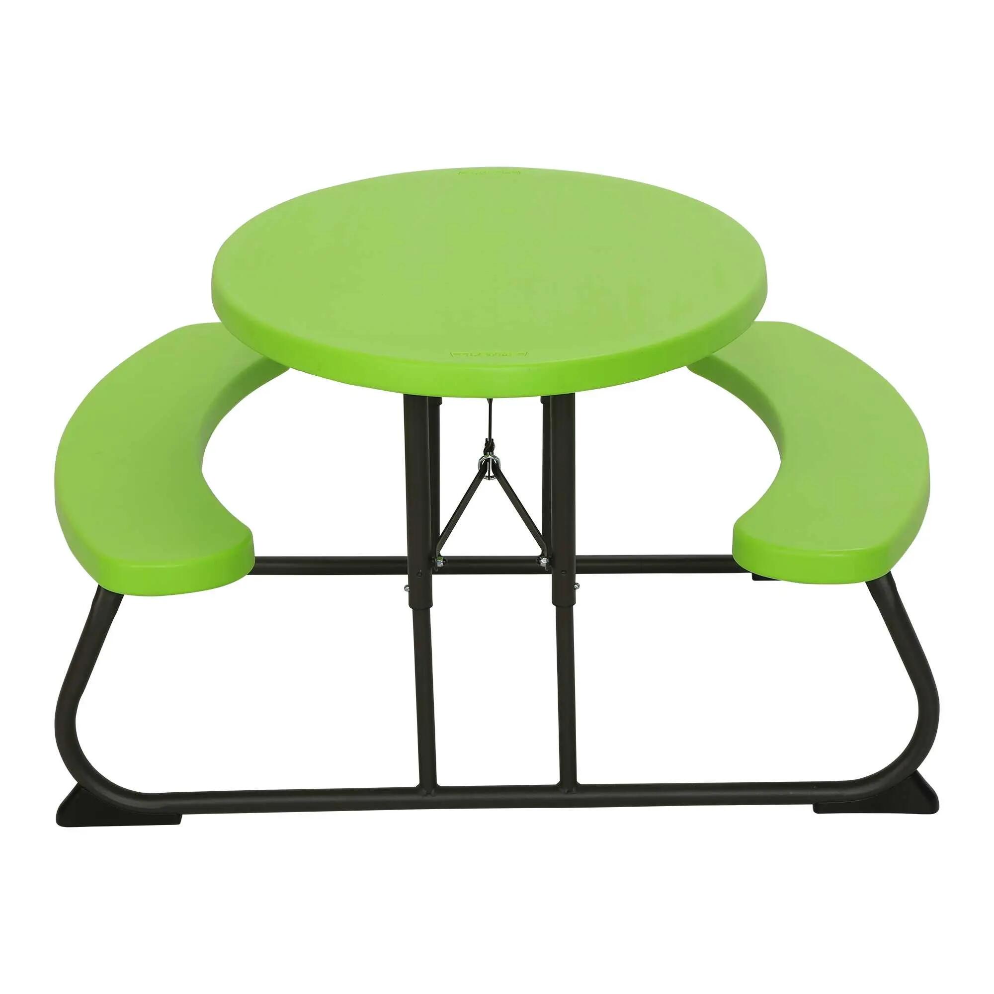 Masa de picnic ovala pentru copii Lifetime, verde, Verde, uni 7/7
