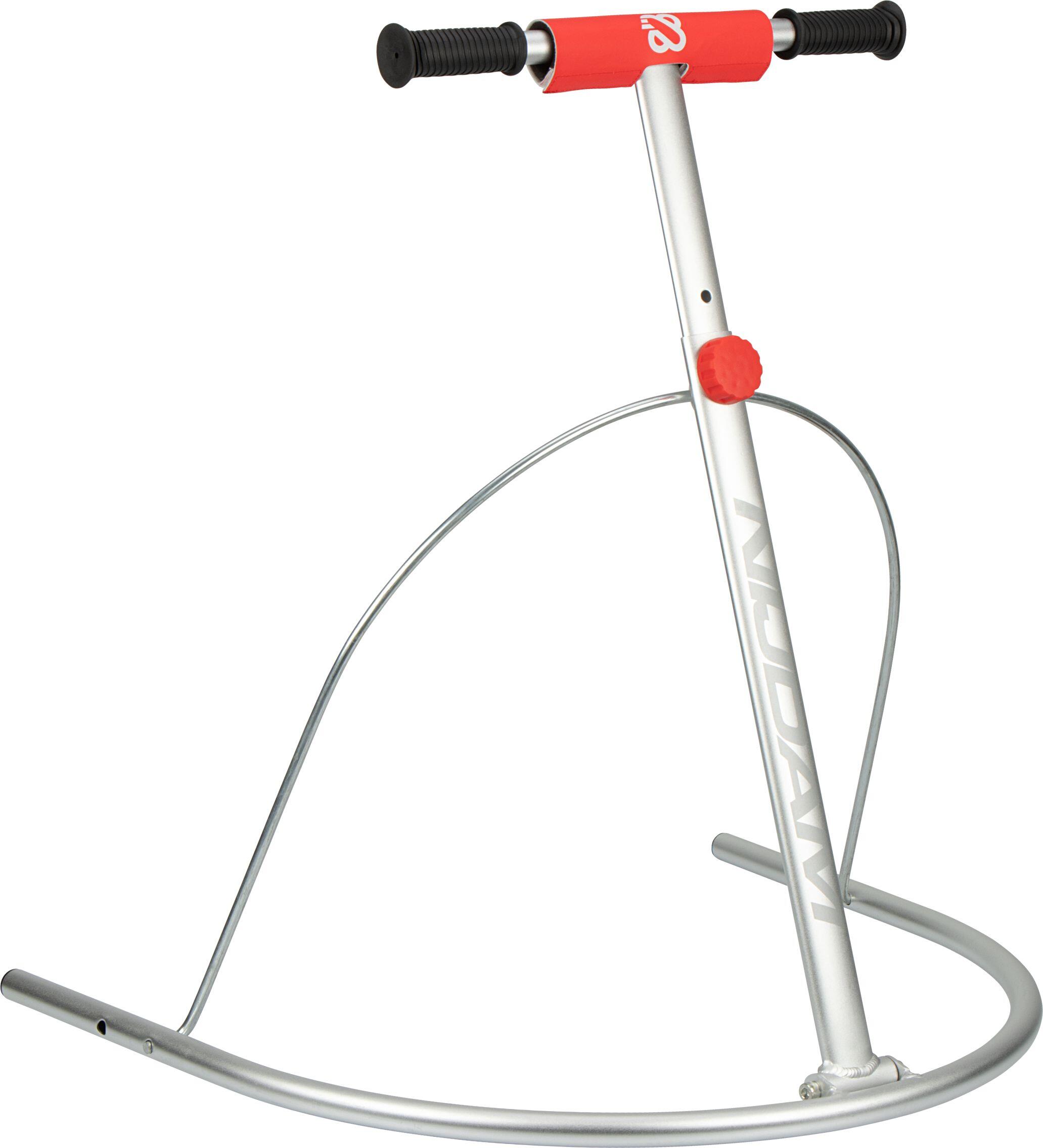 Dispozitiv ajutor patinaj pliabil din aluminiu, gri, reglabil 62–92 cm
