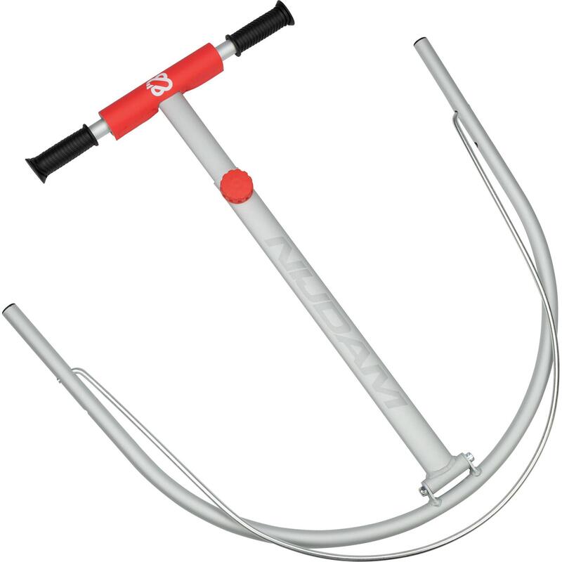 Dispozitiv ajutor patinaj pliabil din aluminiu, gri, reglabil 62–92 cm