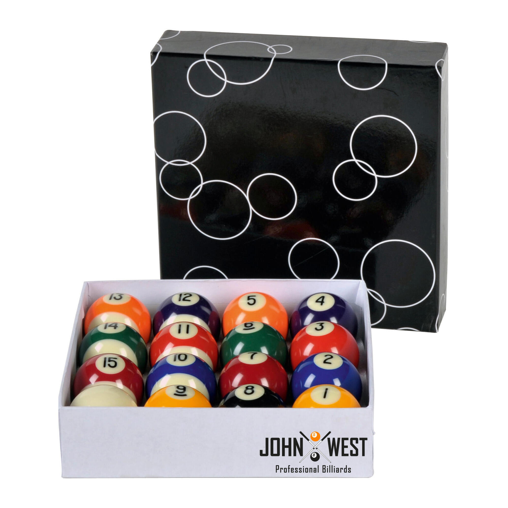 John West - Boule De Billard John West Pool 57 Mm - Billes De Billard - Multicolore - Decathlon