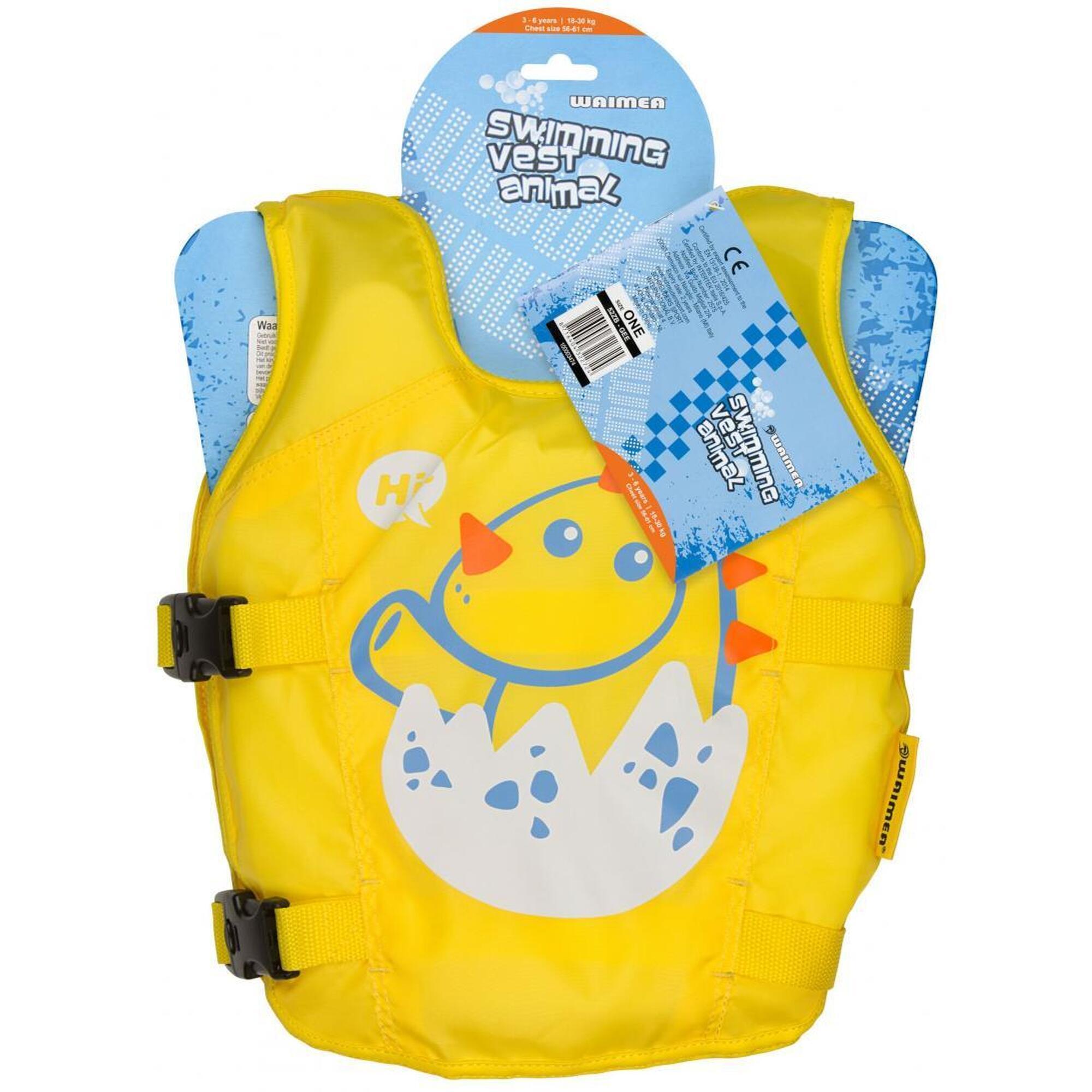 Vesta înot Waimea Animal 3-6 ani 18-30 kg Galben