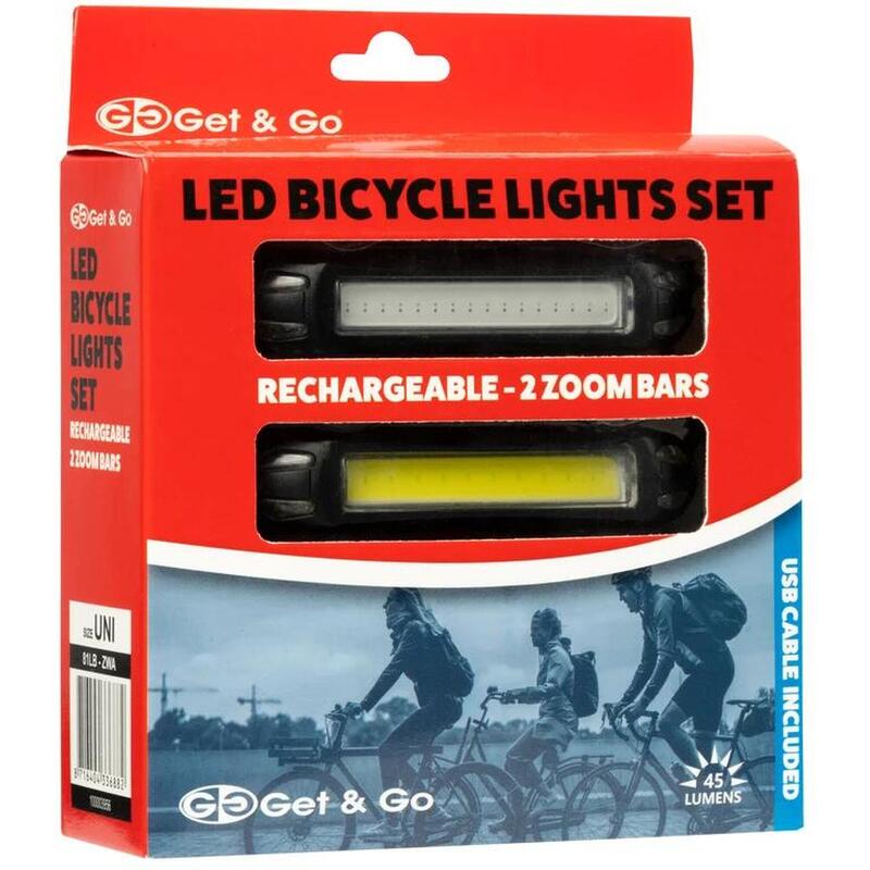 Set LED-uri bicicleta, Negru, uni