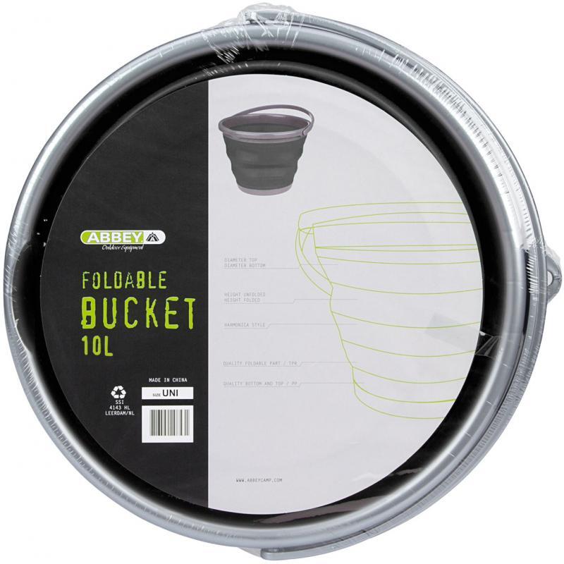 Emmer Opvouwbaar 10 Liter - Antraciet 3/5