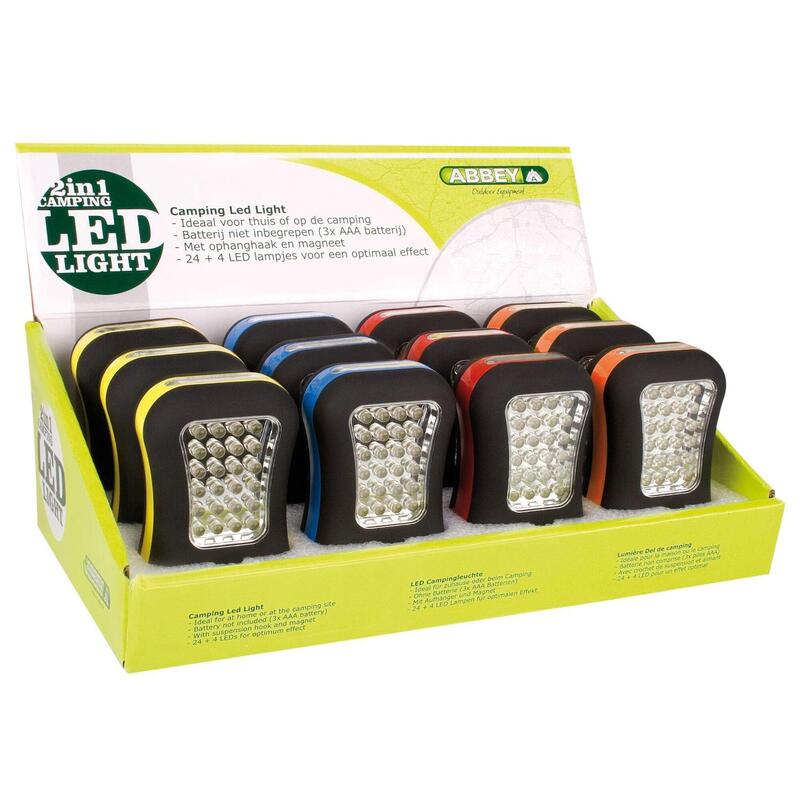 Lanterna Camping LED 2-in-1 Abbey Camp, negru/albastru