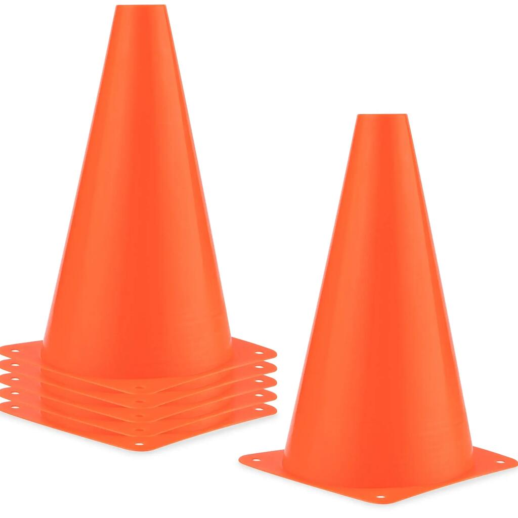 Cones - Slalom Cones - 6 pieces - Orange