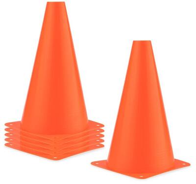 Pionnen - slalomkegels - 6 stuks - oranje