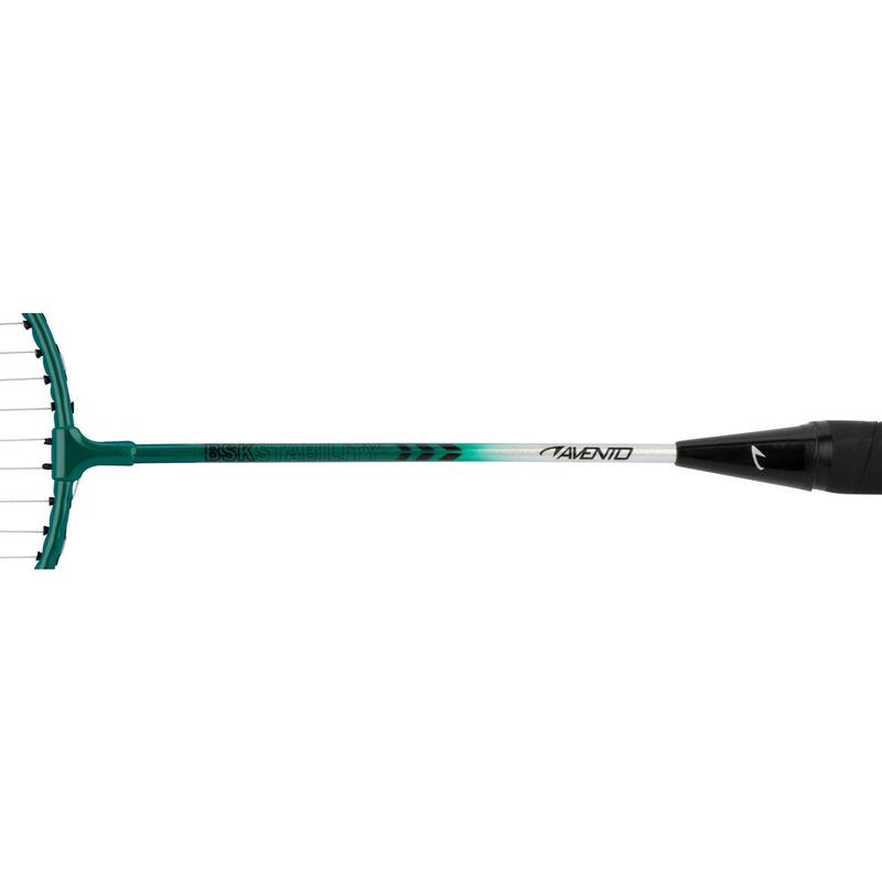 Set badminton Avento Speed, Gri, 2 rachete, 2 fluturași, Husa transport