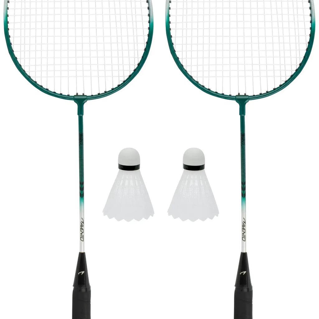 Badminton Set - 2 rackets + 2 shuttles in carrying bag