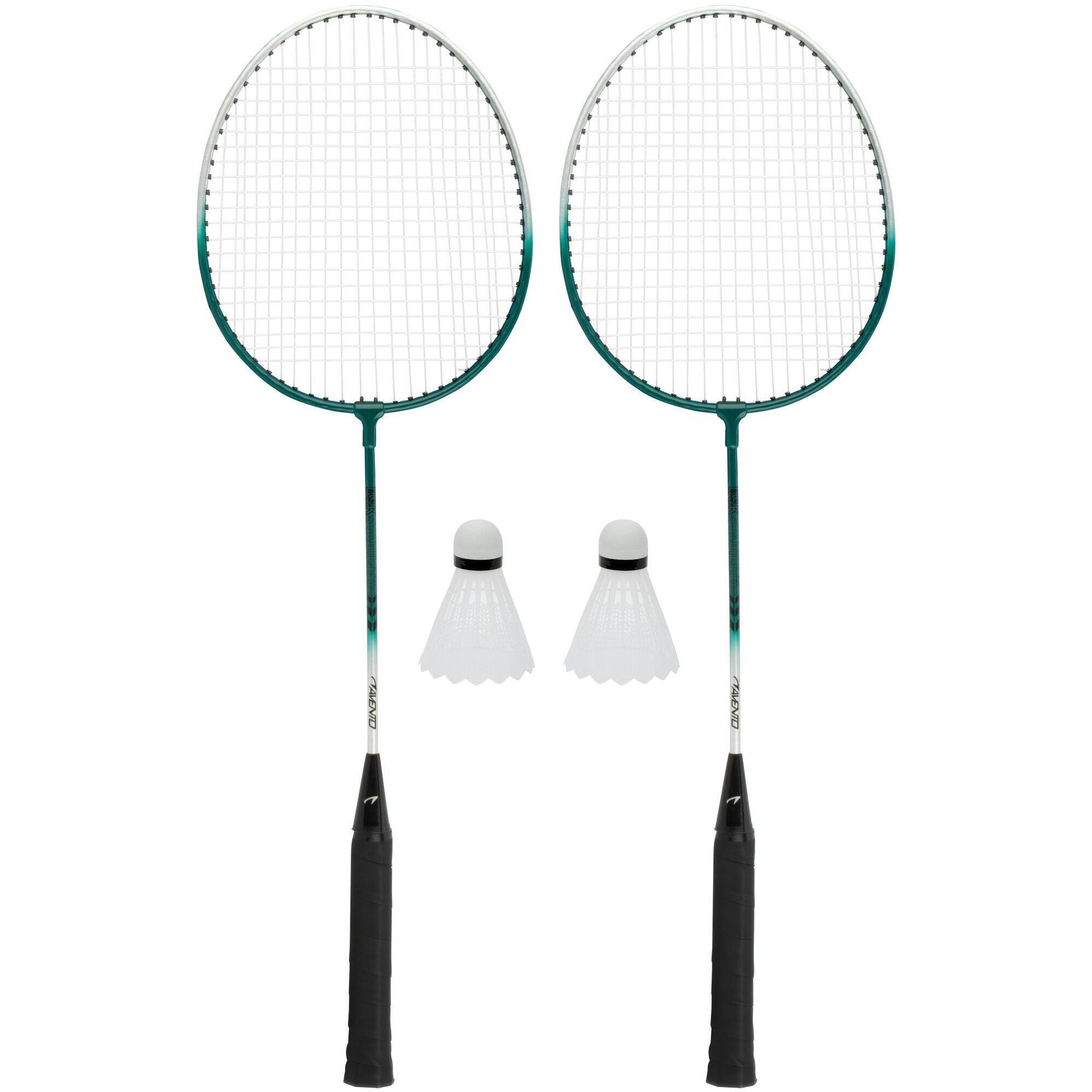 Avento - Ensemble De Badminton - 2 Raquettes + 2 Volants Dans Un Sac De Transport - Raquette De Badminton - Multicolore - Taille Unique - Decathlon