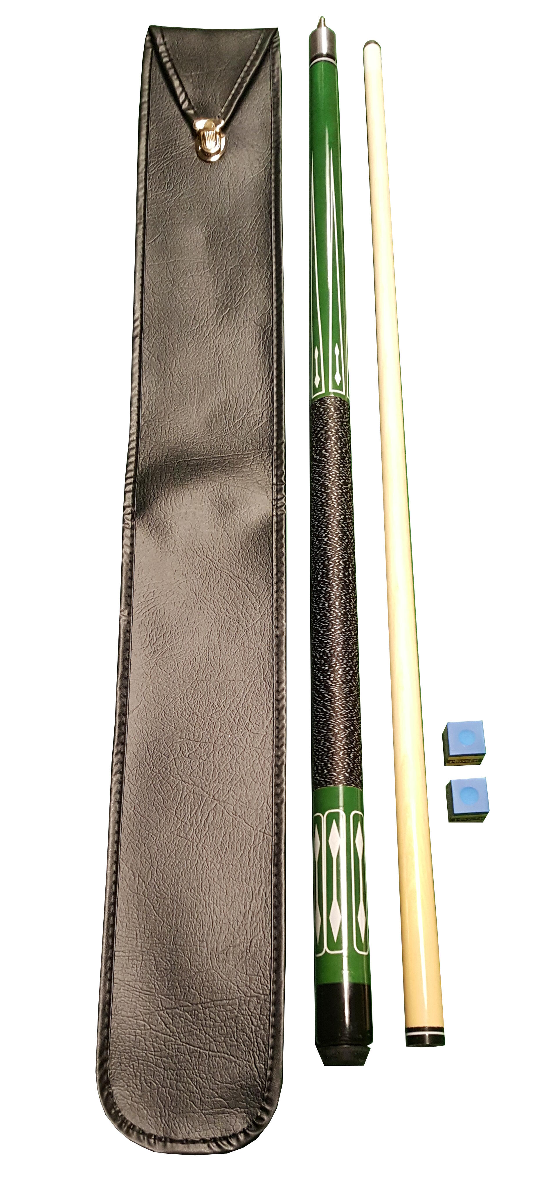 JOHN WEST John West Biljart Set - keu JW-2 + tas + 2 krijtjes