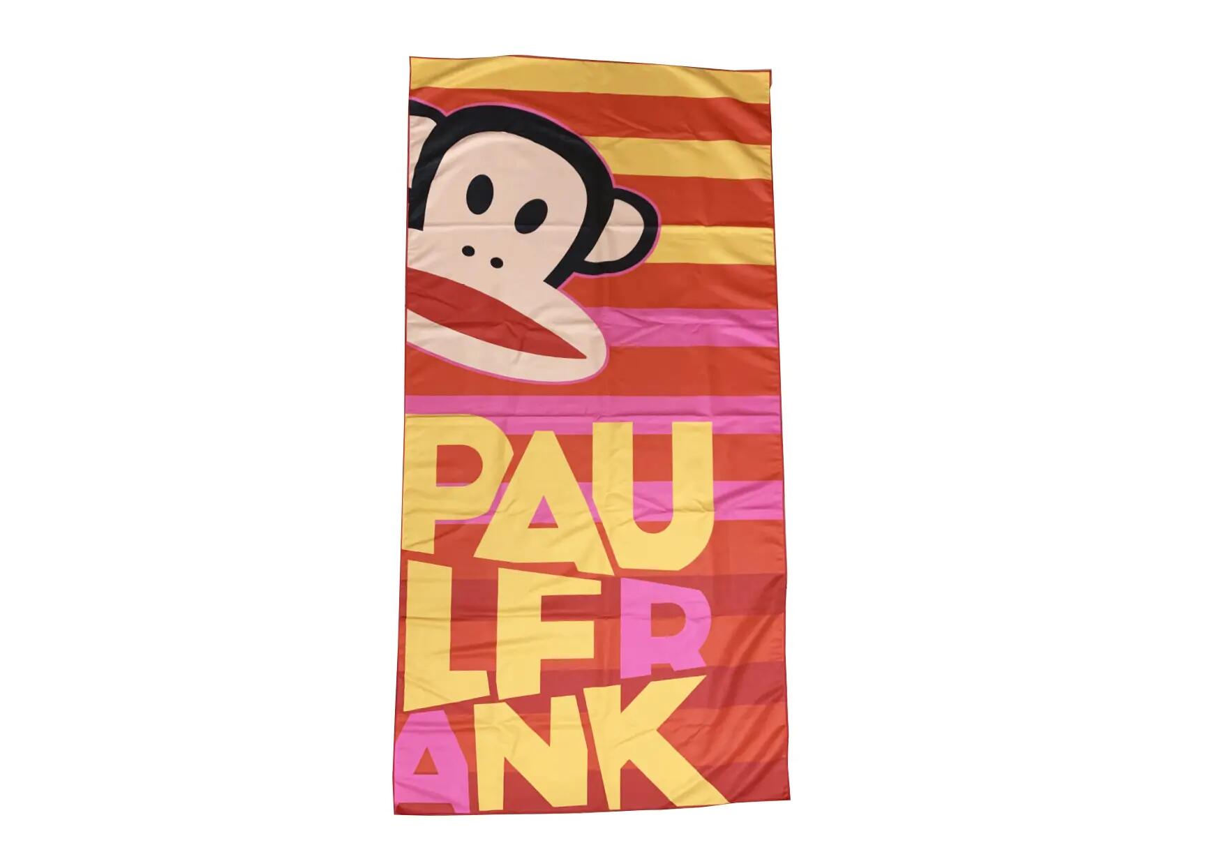 Prosop plajă microfibră Paul Frank, roșu, 180x90 cm 2/5