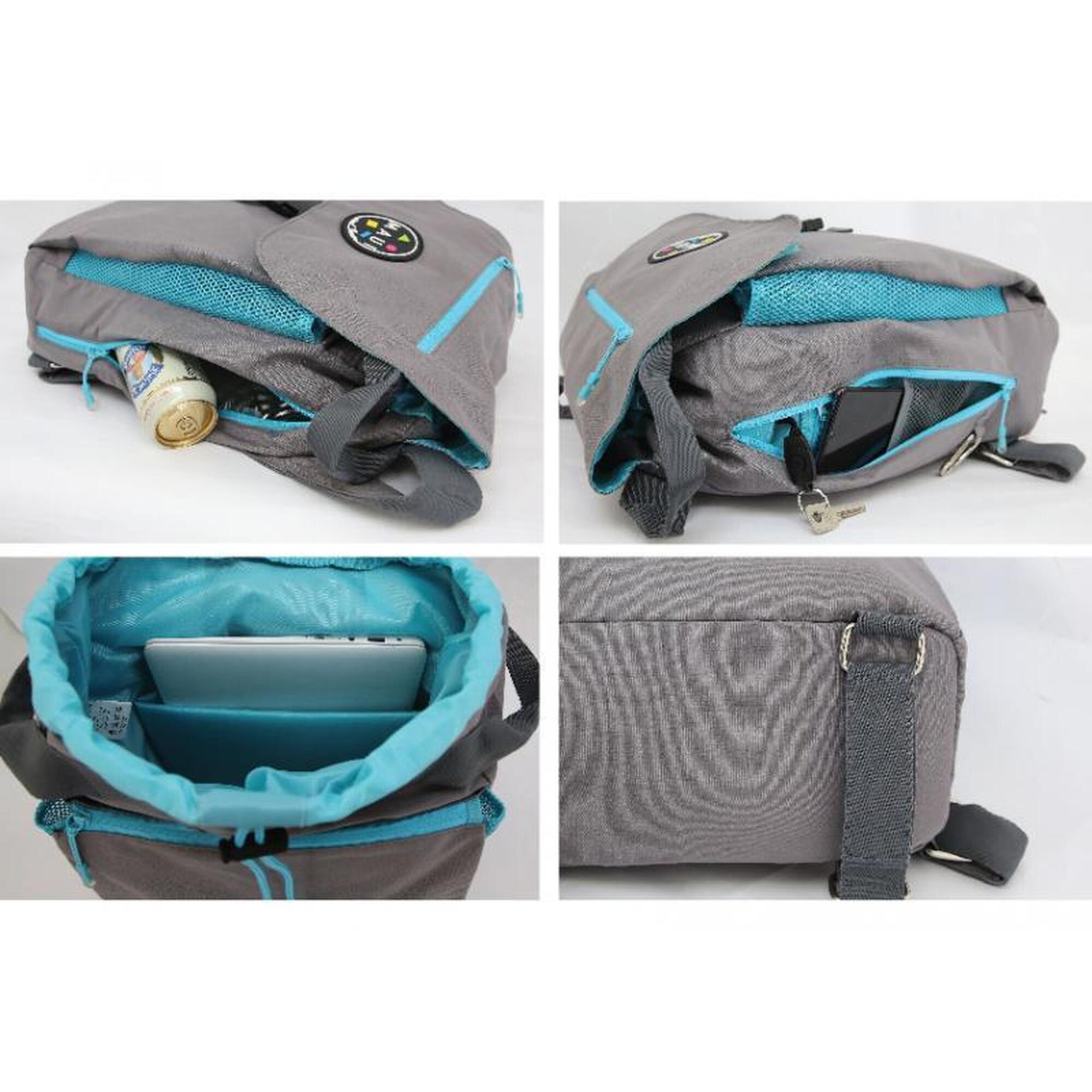 Geantă plajă Maui & Sons, 25 L, rezistentă la apă, gri