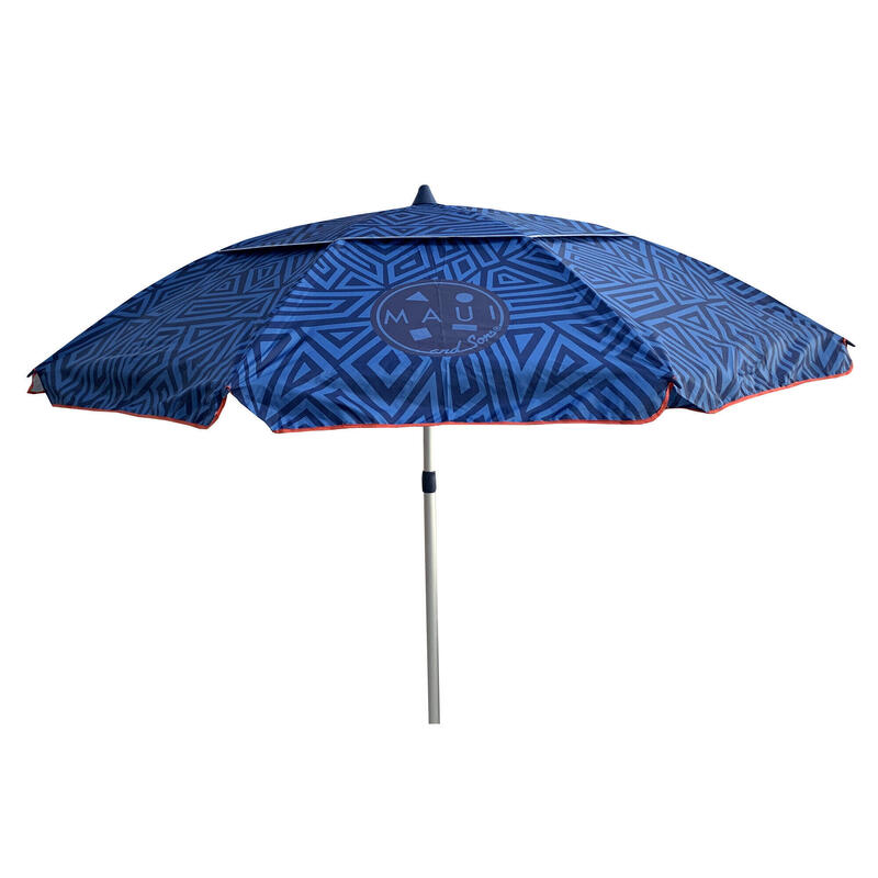 Umbrela plaja Maui&amp;Sons 200 cm, UPF50+, Albastru, 200 cm