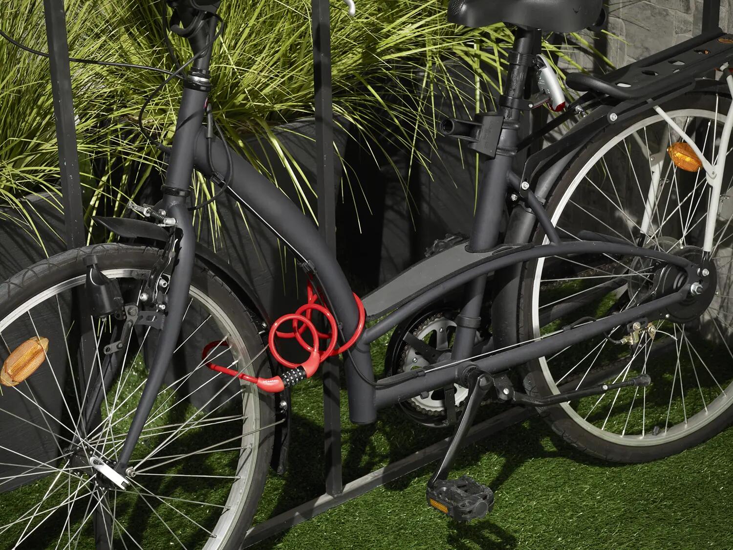 Câble antivol vélo, Combinaison à 4 chiffres, 180 cm x 8 mm 3/4