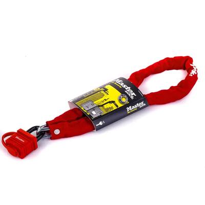 Kettingslot voor fiets met hangslot, sleutels, 90 cm x 6 mm