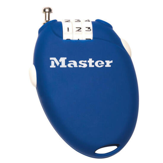 4603EURD Einziehbares Kabel mit Zahlenschloss, Zufällige Farbe