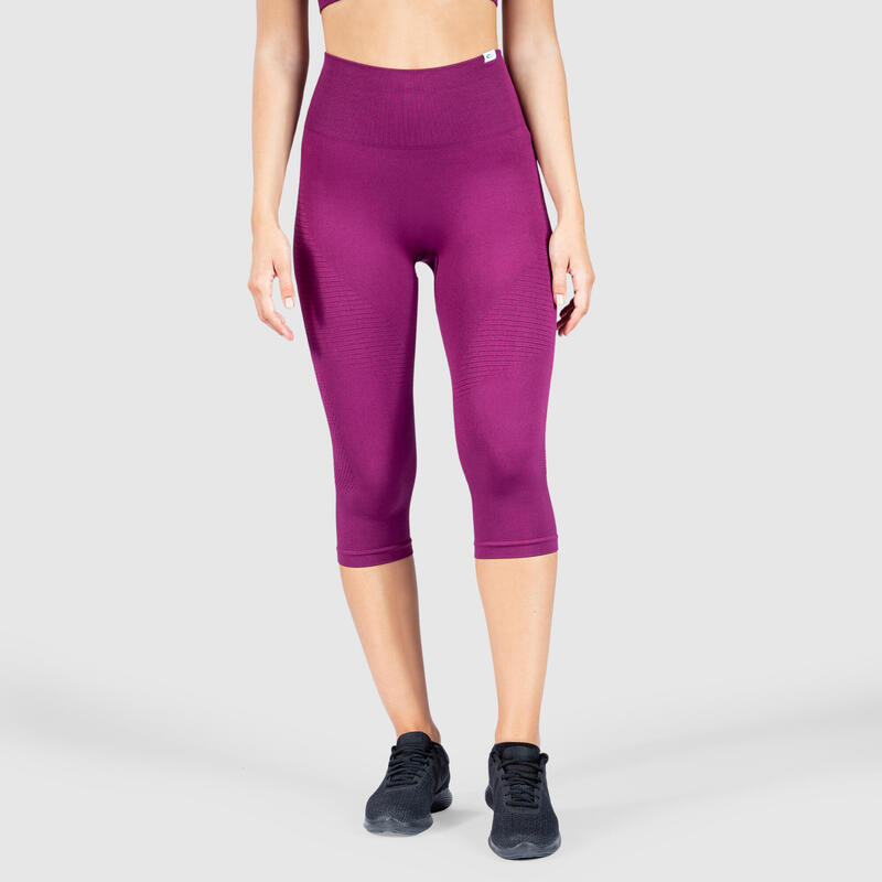 Damen Capri Leggings Bloom Lila für Sport & Freizeit