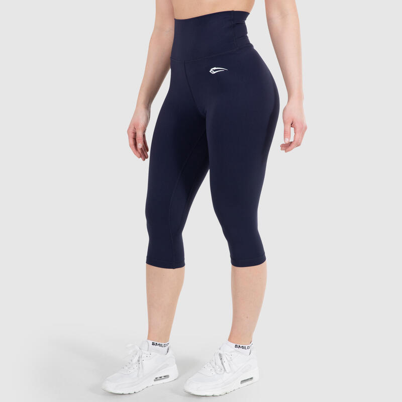 Damen Capri Leggings Advanced Affectionate Dunkel Blau für Sport & Freizeit