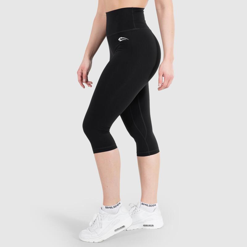 Damen Capri Leggings Advanced Affectionate Schwarz für Sport & Freizeit