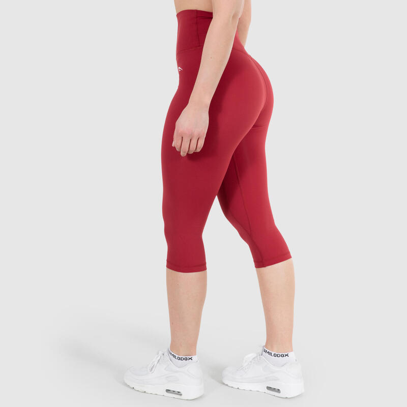 Damen Capri Leggings Advanced Affectionate Rot für Sport & Freizeit