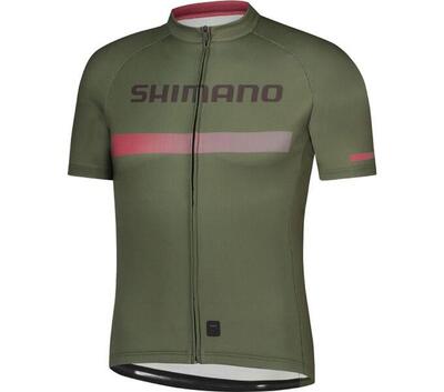 Logo short sleeve jersey. warm olive