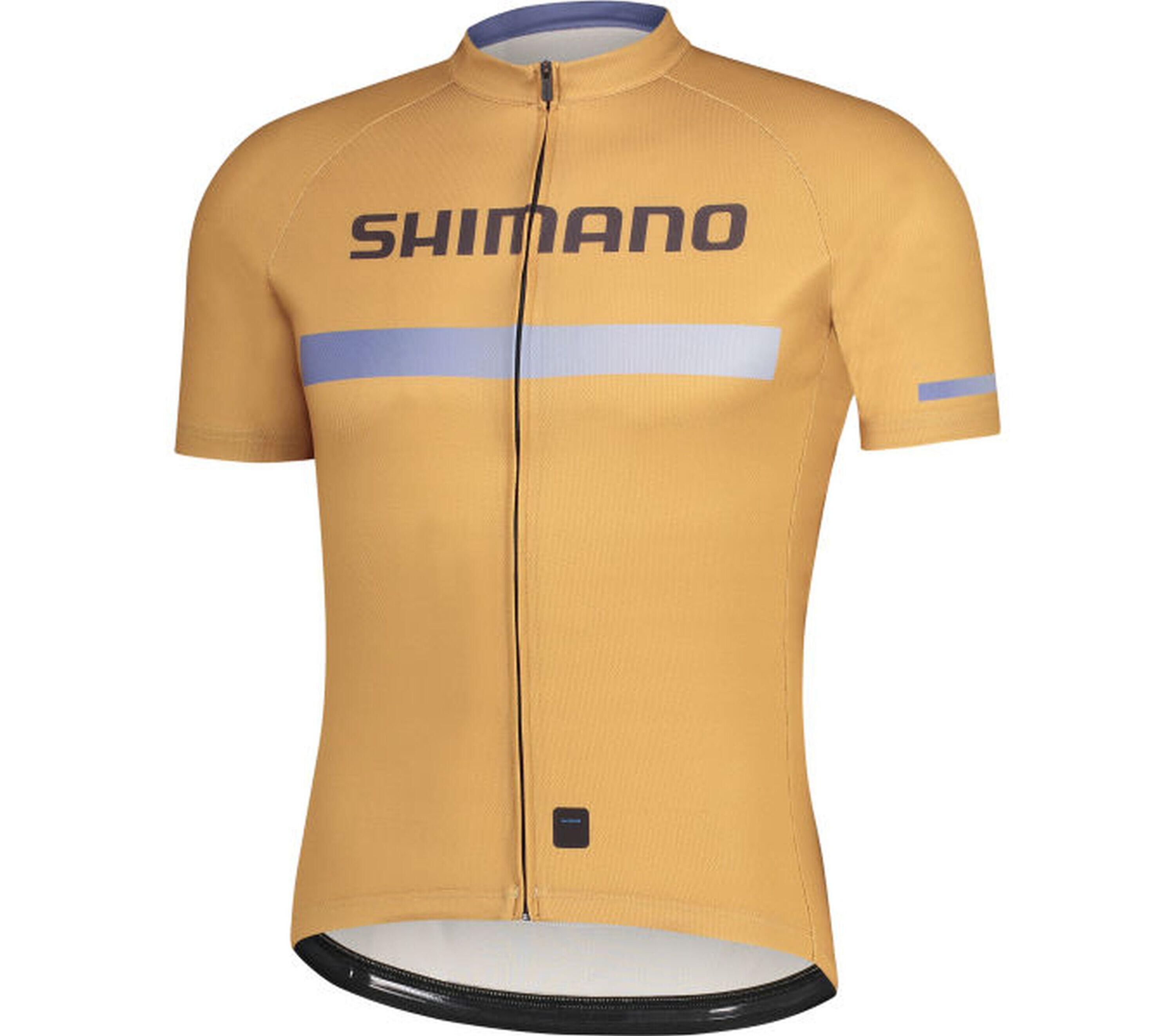 SHIMANO LOGO Short Sleeve Jersey, Matte Gold