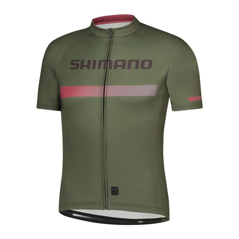 SHIMANO LOGO Short Sleeve Jersey, Warm Olive