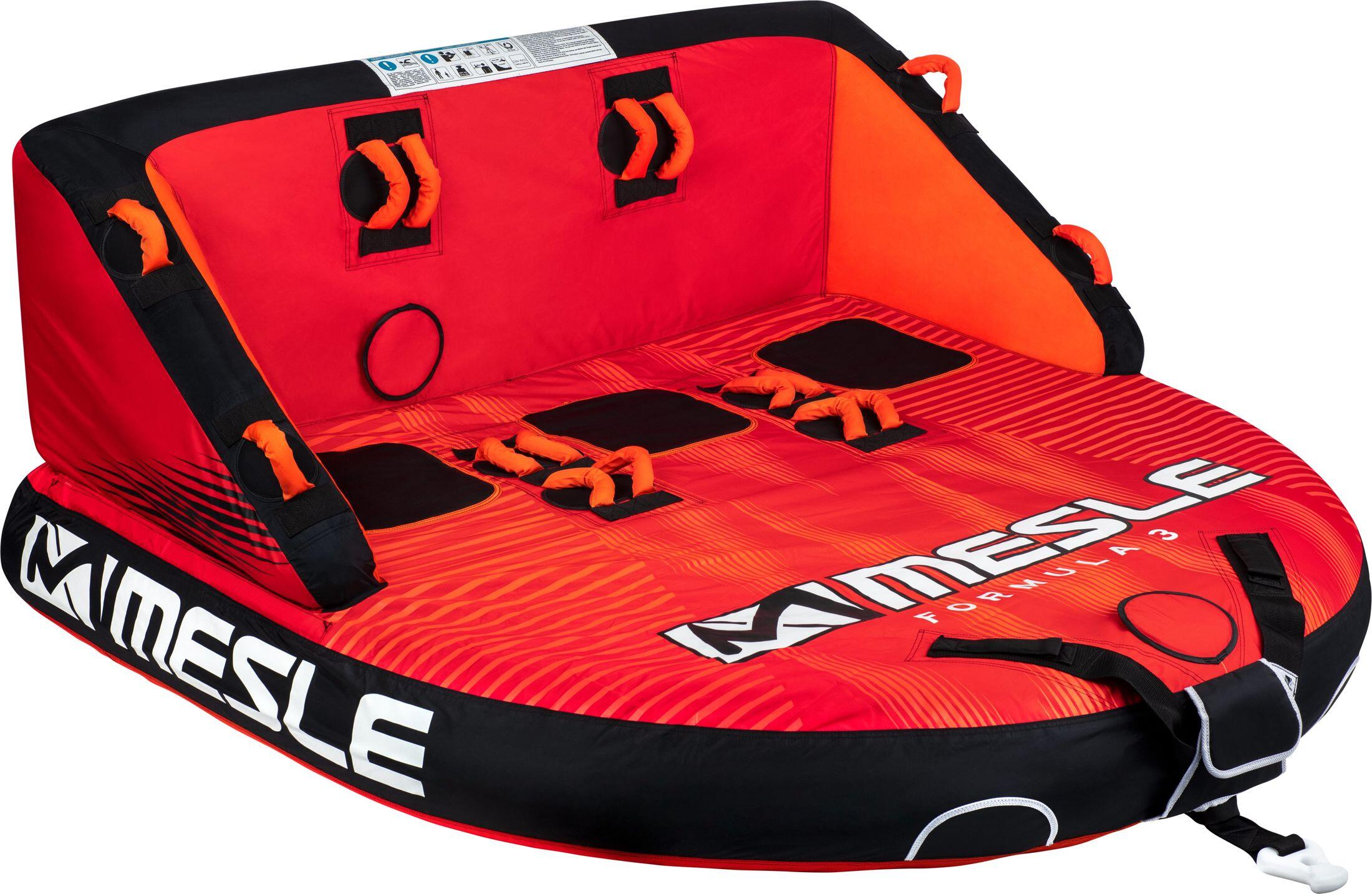 MESLE Funtube Formula 3 Persoons Watersport Band Achter Boot, Sleepring