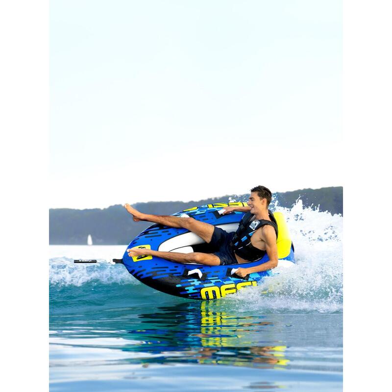 Wassergleiter Bumper 1-2 Personen Tube für Boot Wassersport blau