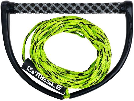 Wakeboard Leine One mit Griff verstellbares Seil angenehme Hantel orange