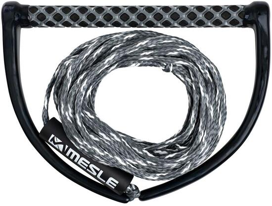 Wakeboard Leine One mit Griff verstellbares Seil angenehme Hantel orange