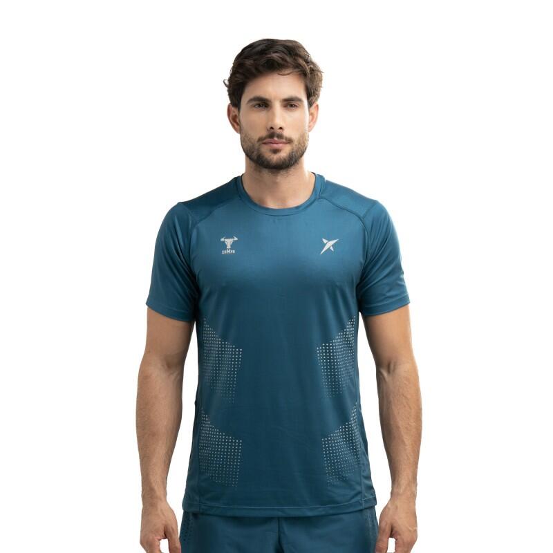 DROP SHOT T-shirt tecnica da uomo a maniche corte Drop Shot Winka Campa in blu