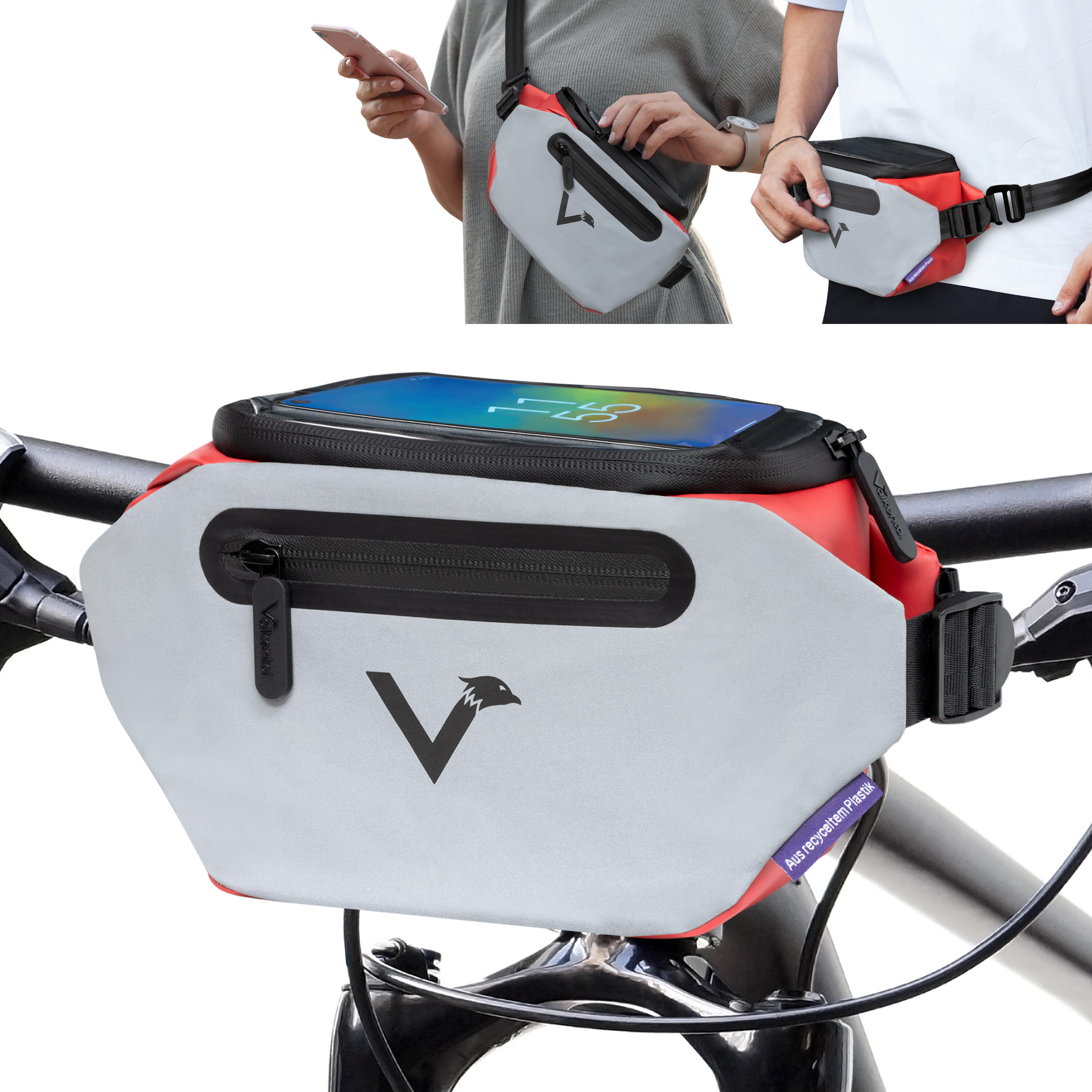 Borsa bici decathlon hot sale