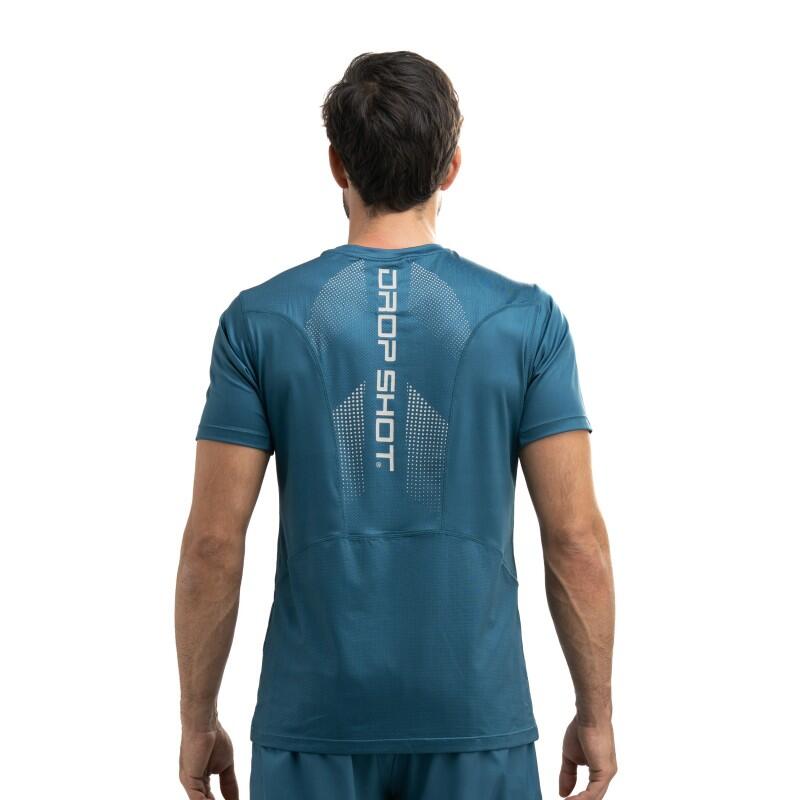 Drop Shot Winka Campa technisch T-shirt voor heren met korte mouwen in blauw