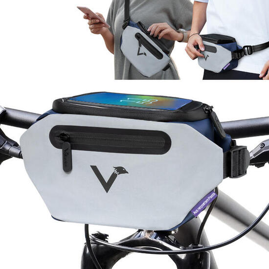 Sacoche de guidon Sacoche velo pour guidon et sacoche ventrale impermeable 4L
