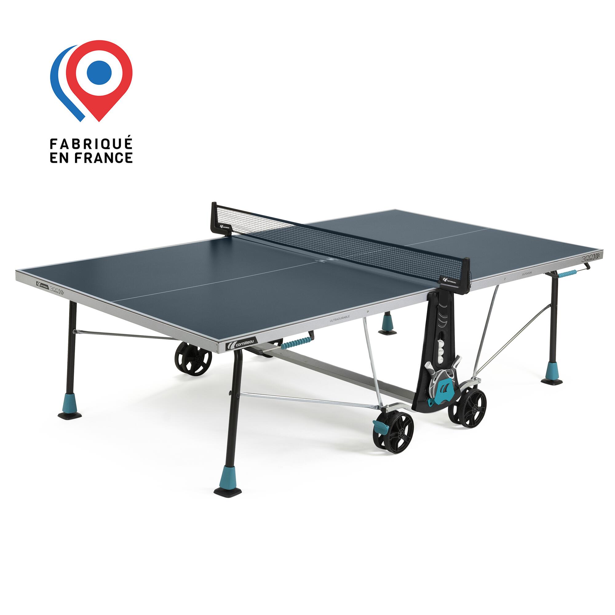 300X Sport Outdoor Table Tennis Table - Blue 1/8