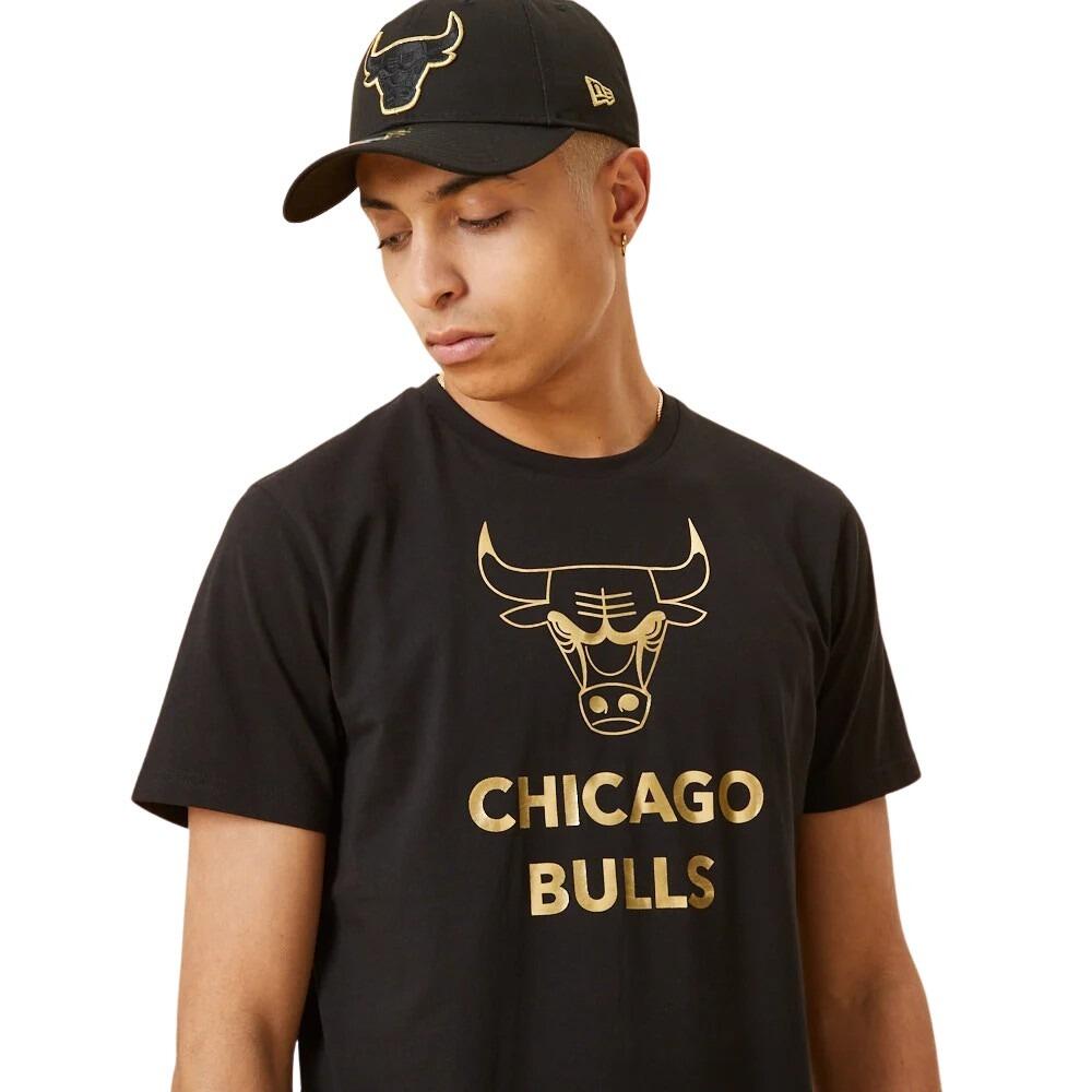 T-shirt Chicago Bulls Black And Gold 4/5