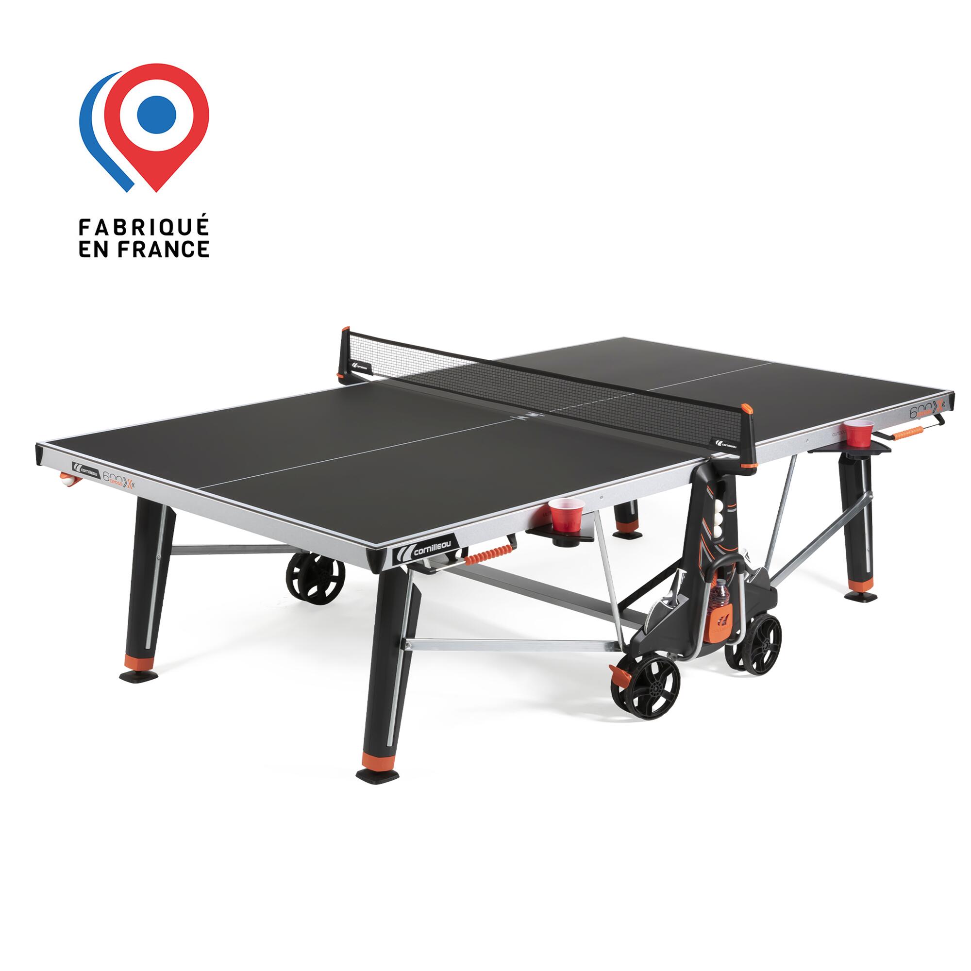 Table tennis table ping pong - 600X Outdoor black