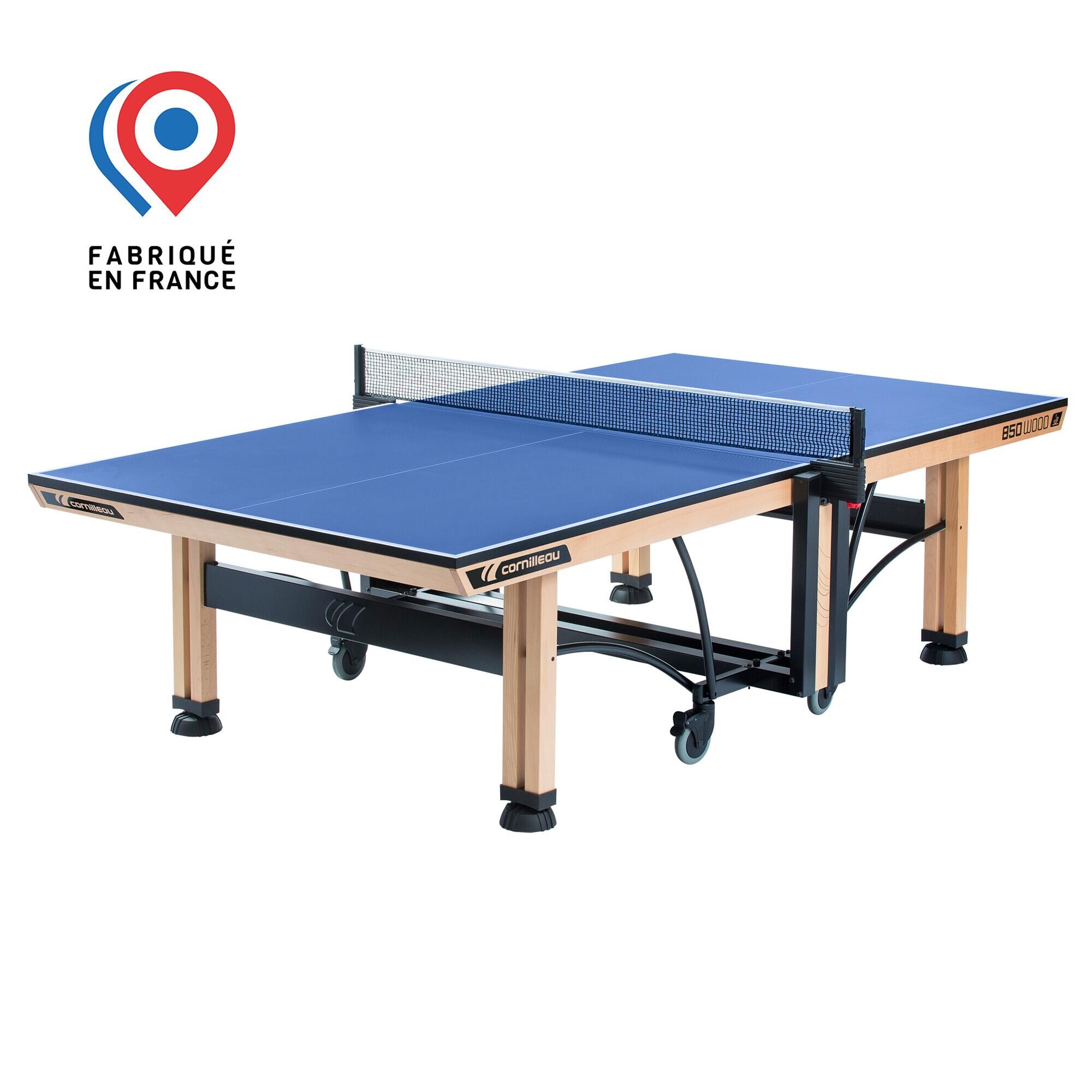 CORNILLEAU 850 WOOD ITTF Indoor Table Tennis Table - Blue