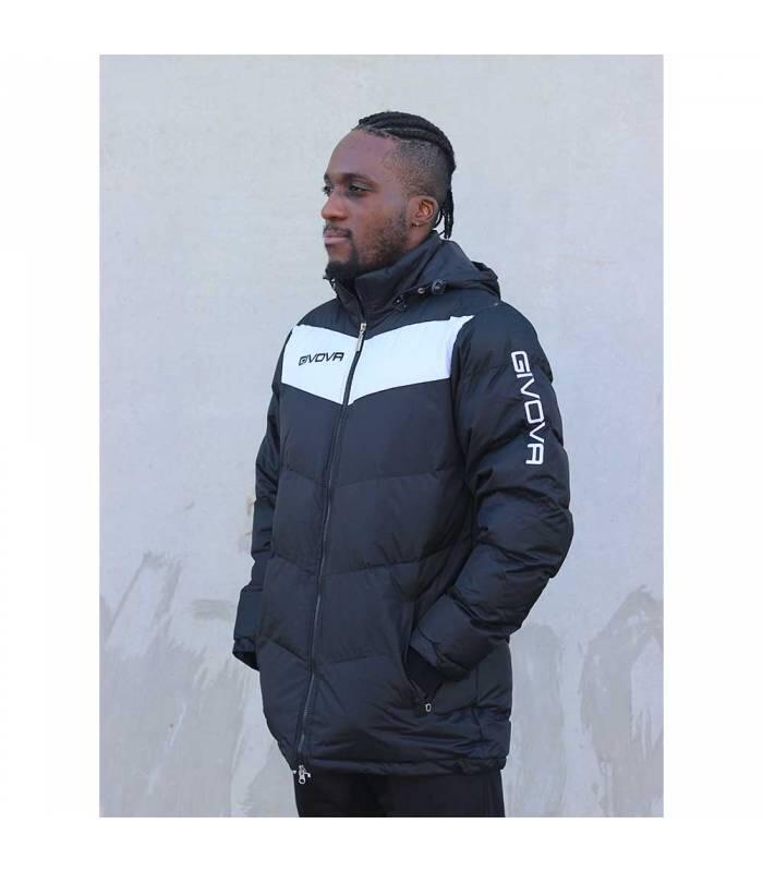 Chaquetón Acolchado Adulto Podio Givova Negro/Blanco 2/4
