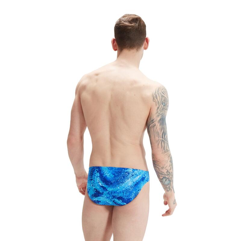 ECO ENDURANCE+ MEN'S 5CM ALLOVER DIGITAL BRIEF - BLUE