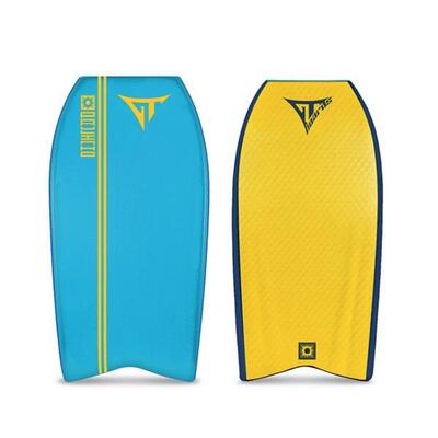 Bodyboard gt. paulo costa. vissenstaart. blauw/geel. 41
