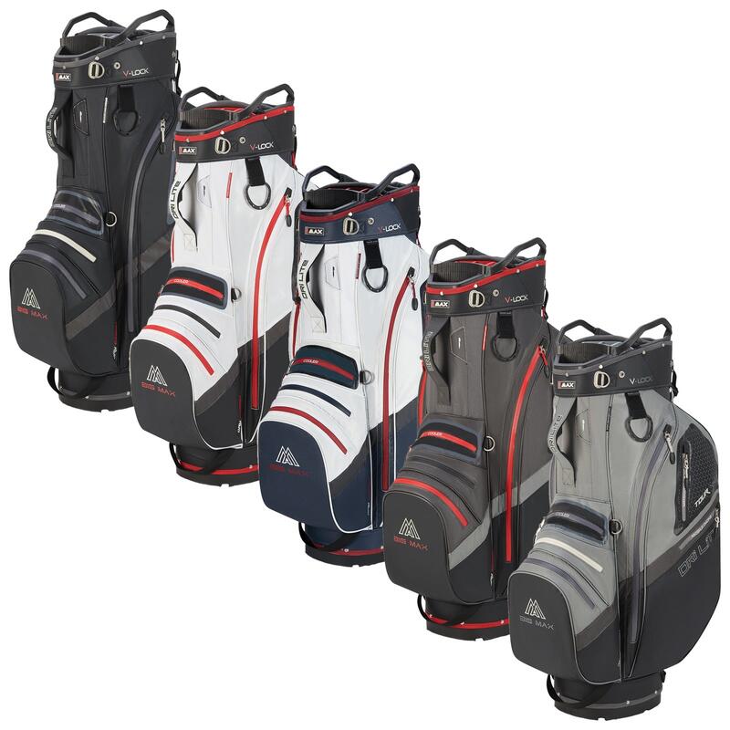 Dri Lite V4 - Sac de golf imperméable - Sac chariot - Gris Rouge