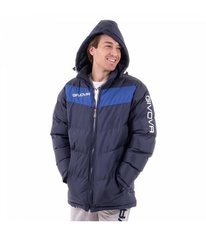 Chaquetón acolchado Podio Givova Marino/Royal 2/3