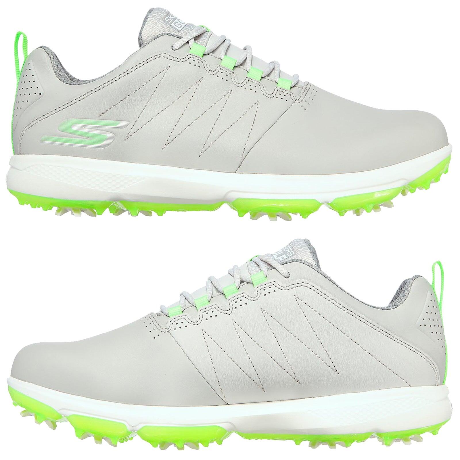 Skechers Mens PRO 4 LEGACY Golf Shoes - GREY/LIME 5/7