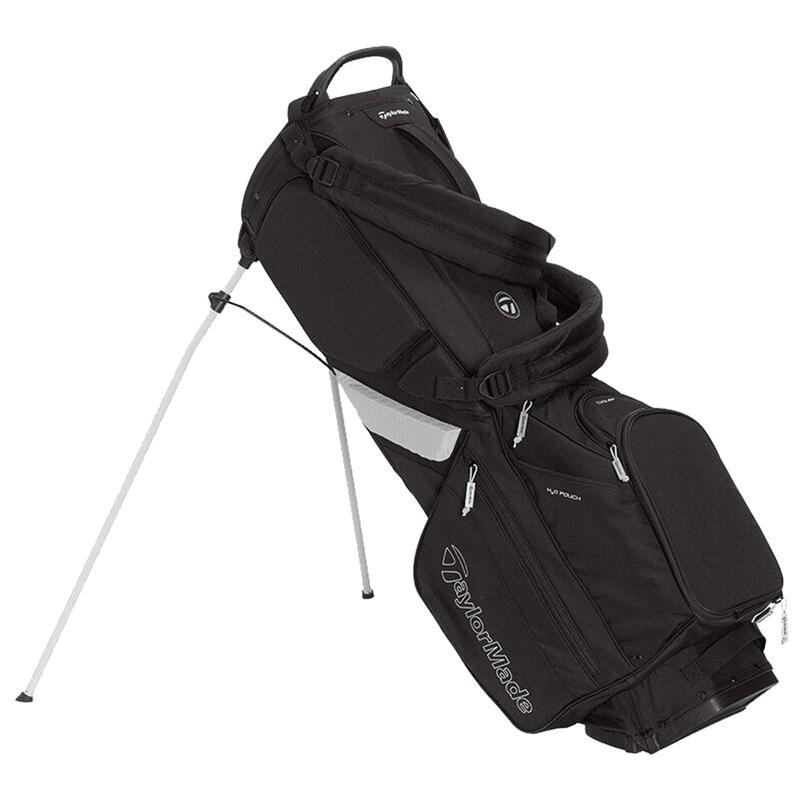 Borsa da golf crossover TaylorMade Flextech con treppiede grigio/tela