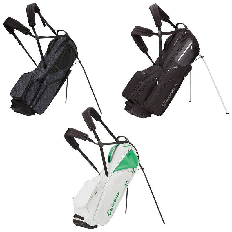 Borsa da golf crossover TaylorMade Flextech con treppiede grigio/tela