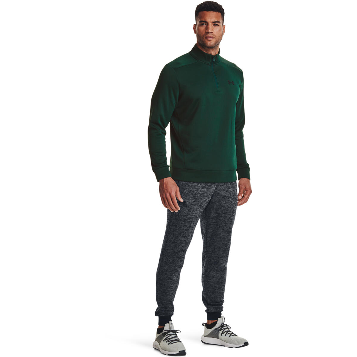 Pantalon Under Armour Fleece Joggers, Gris, Hommes 3/5